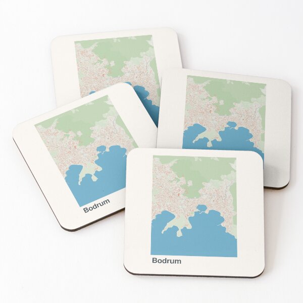Item preview, Bodrum Minimalistic Map Art designed and sold by MapsNerd.