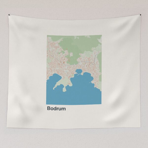 Item preview, Bodrum Minimalistic Map Art designed and sold by MapsNerd.