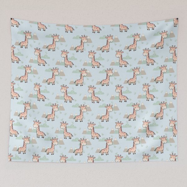 Item preview, Cute Little Giraffe Seamless Pattern Background designed and sold by prapapon.