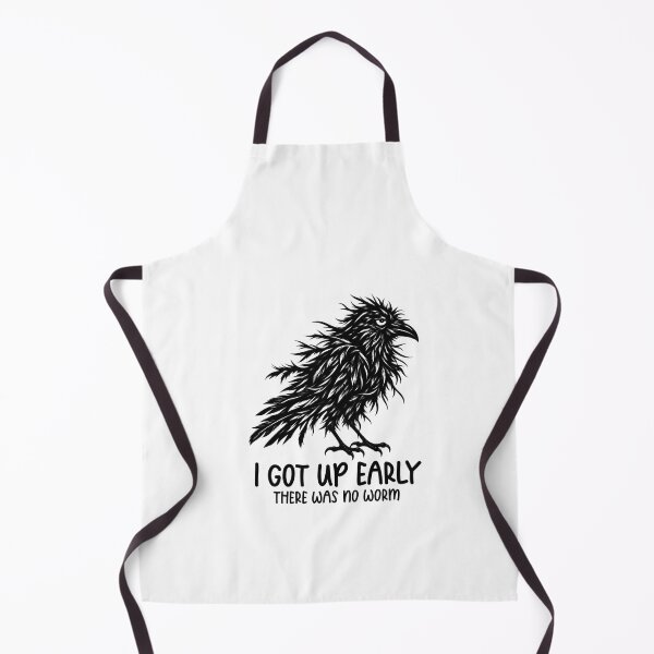 Item preview, Scruffy Black Crow with Early Morning Sarcasm designed and sold by DogoMalulu.