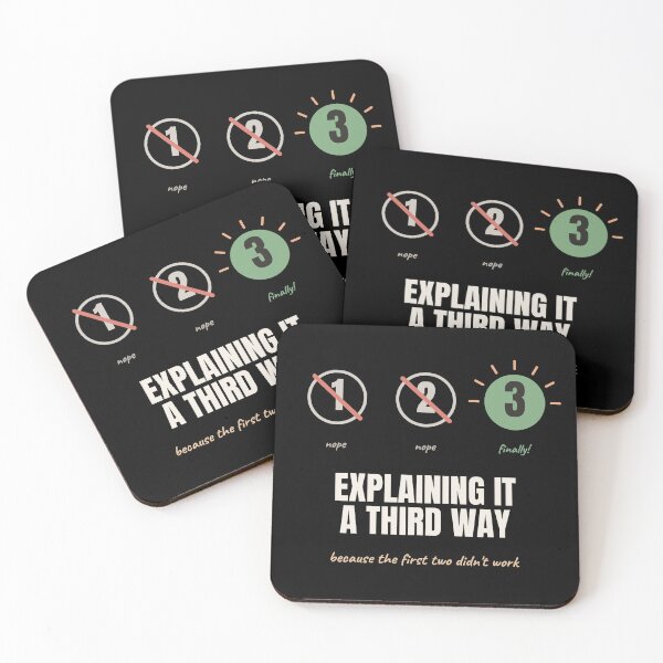 Item preview, Explaining It A Third Way Funny Teacher designed and sold by The Cozy Design Studio.