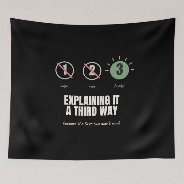 Item preview, Explaining It A Third Way Funny Teacher designed and sold by The Cozy Design Studio.