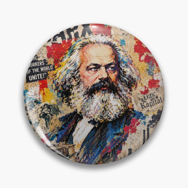 Item preview, Karl Marx Painting – Philosopher and Revolutionary Portrait designed and sold by GalleryKauffeld.