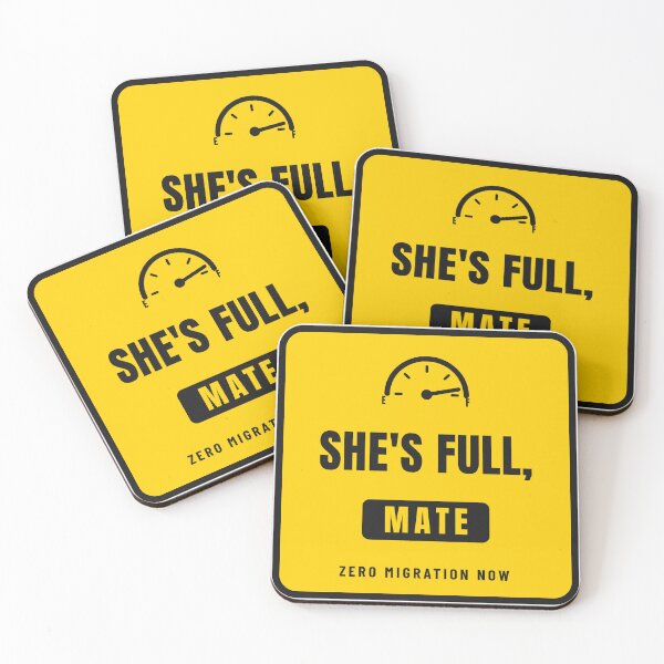 Item preview, She’s Full Mate Warning Sign Sticker designed and sold by She's Full, Mate.
