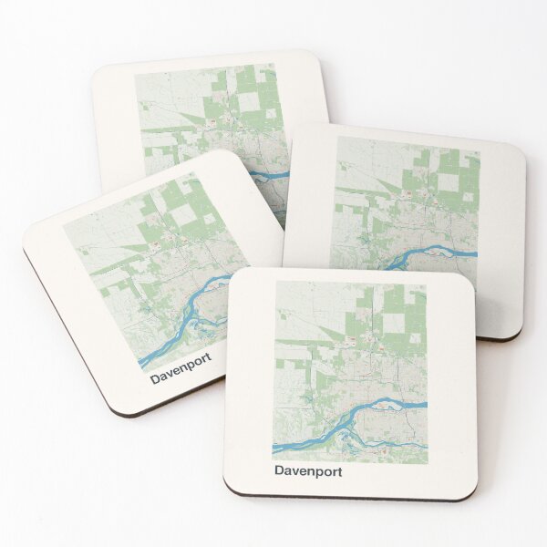 Item preview, Davenport Minimalistic Map Art designed and sold by MapsNerd.