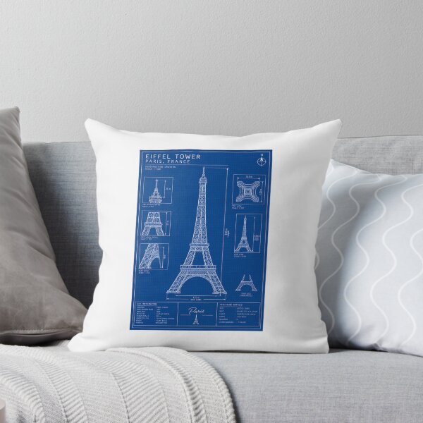 Item preview, Eiffel Tower Paris Blueprint  designed and sold by mrsemsi.
