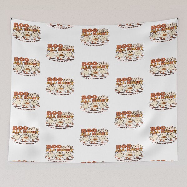 Item preview, Boogie All Night Retro Dancing Ghosts Halloween Party designed and sold by creativerooney.