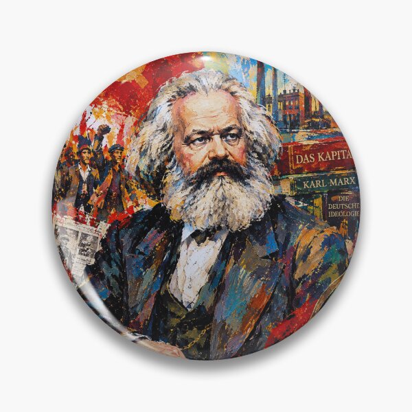 Item preview, Karl Marx Painting – Political Philosophy and Social Theory designed and sold by GalleryKauffeld.
