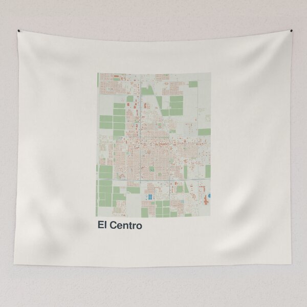 Item preview, El Centro Minimalistic Map Art designed and sold by MapsNerd.