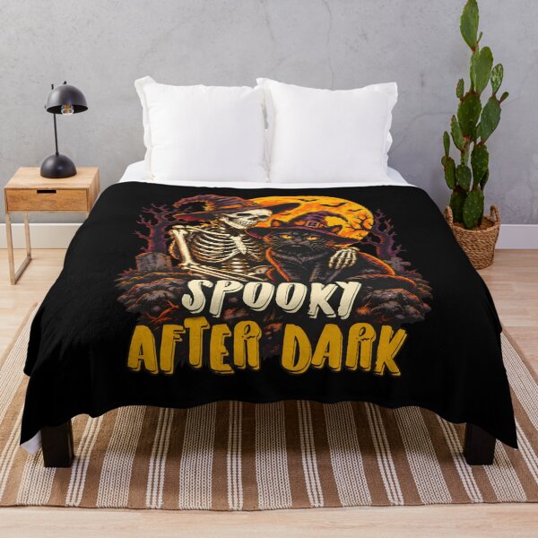 Item preview, Spooky After Dark Skeleton Cat Halloween designed and sold by Dmo3HarkoArt.