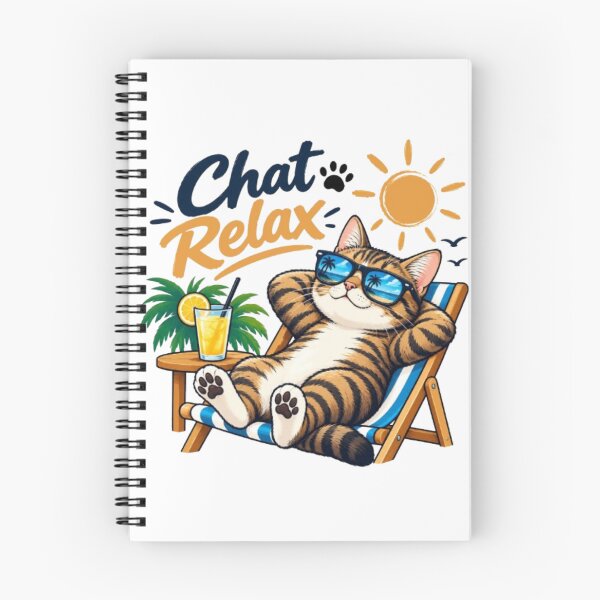 Item preview, Cat Relax – Funny Cat Summer Vacation designed and sold by Salma.Store.