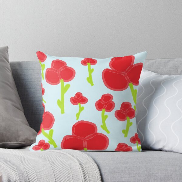 Item preview, red flowers designed and sold by DebbieWay.