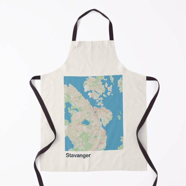 Aperçu de l'œuvre Carte minimaliste de Stavanger créée et vendue par MapsNerd.