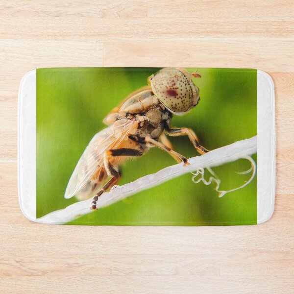 Item preview, Side View Profile Of Spot-Eyed Hoverfly On Branch designed and sold by annendho.