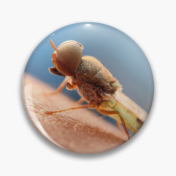 Item preview, Side Profile Macro View Of Small Fly On Human Hand designed and sold by annendho.