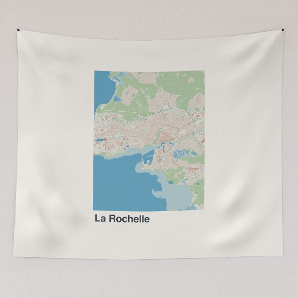 Item preview, La Rochelle Minimalistic Map Art designed and sold by MapsNerd.