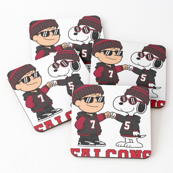Item preview, Charlie Brown and Snoopy Falcons Football Best Friends designed and sold by AldenMercAD.