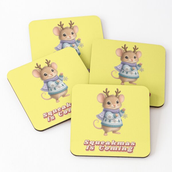 Item preview, Squeakmas Is Coming: A funny guinea pig celebrates Christmas designed and sold by Mauswohn.