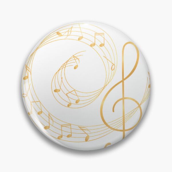 Item preview, Golden Treble Clef – Elegant Music Notes | Music Lover Art designed and sold by CalmMandala.