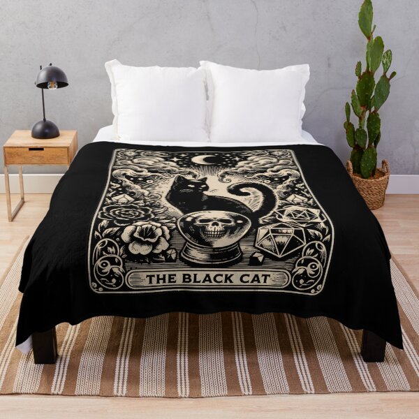 Item preview, The Black Cat Tarot Card Mystical Occult Art designed and sold by Dmo3HarkoArt.