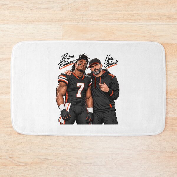 Item preview, Bijan Robinson and Kevin Stefanski Football designed and sold by AldenMercAD.