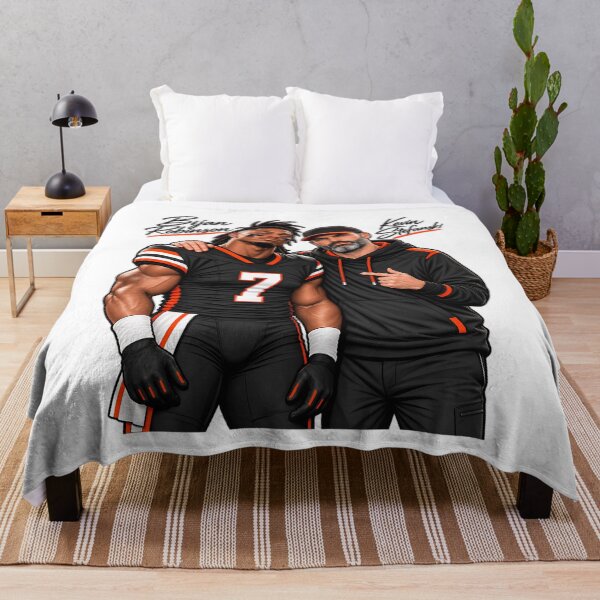 Item preview, Bijan Robinson and Kevin Stefanski Football designed and sold by AldenMercAD.