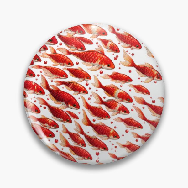 Item preview, School of Red Koi Fish Swimming in Harmony designed and sold by aliyehc.
