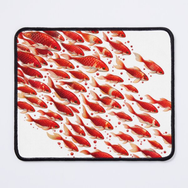 Item preview, School of Red Koi Fish Swimming in Harmony designed and sold by aliyehc.