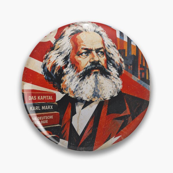 Item preview, Karl Marx Portrait Painting – History, Politics and Ideology designed and sold by GalleryKauffeld.