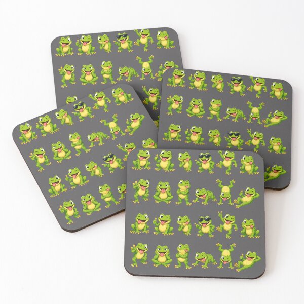 Item preview, Cheeky green frog pattern designed and sold by design-rebell.