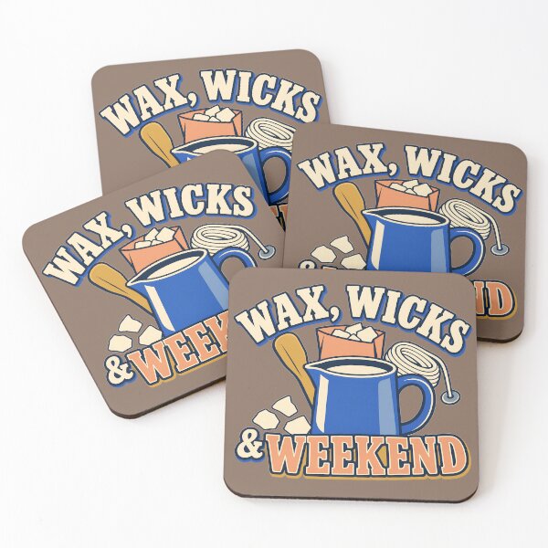 Item preview, Wax Wicks Weekend Candle Making Retro Crafting designed and sold by MythicCotton.