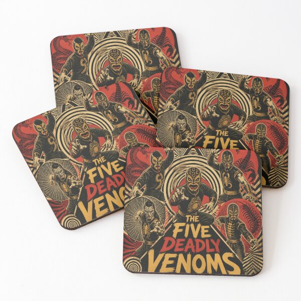 Item preview, The Five Deadly Venoms designed and sold by Artnovalty.redbubble.com.