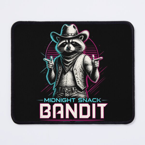 Item preview, Synthwave Raccoon Midnight Snack Bandit Retro Art designed and sold by MagicTheDog.