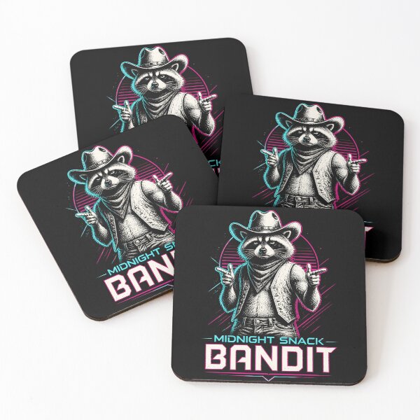 Item preview, Synthwave Raccoon Midnight Snack Bandit Retro Art designed and sold by MagicTheDog.