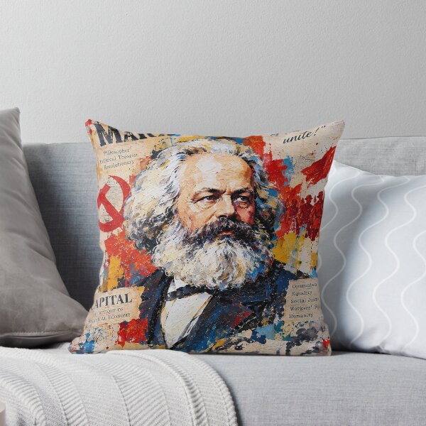 Item preview, Karl Marx Portrait Painting – Communist Philosopher designed and sold by GalleryKauffeld.