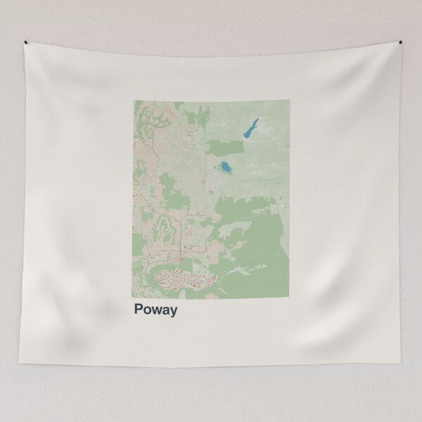 Item preview, Poway Minimalistic Map Art designed and sold by MapsNerd.