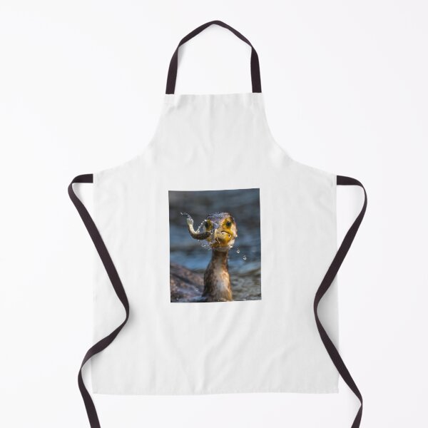 Item preview, Cormorant Catching Fish with Splash designed and sold by wildframe-color.