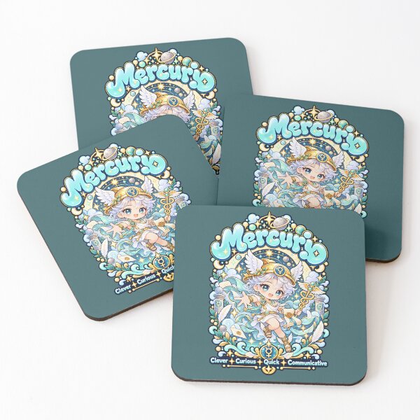 Item preview, Mercury Kawaii Astrology – Cute Winged Messenger Art designed and sold by MetaModel Editions.