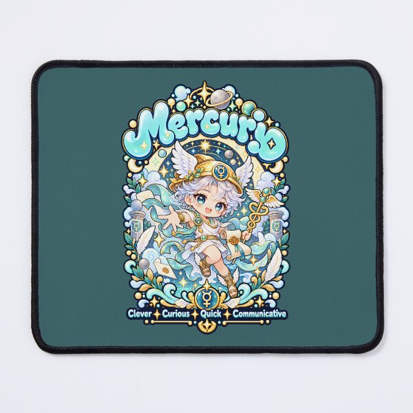 Item preview, Mercury Kawaii Astrology – Cute Winged Messenger Art designed and sold by MetaModel Editions.