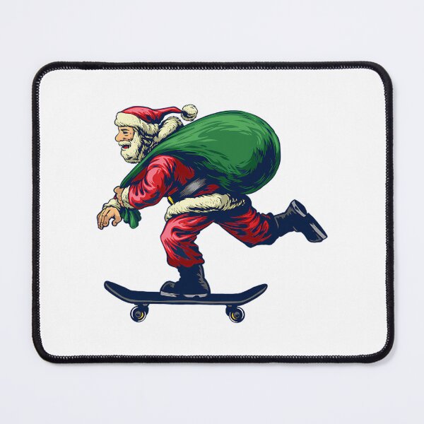 Item preview, Chistmas Skateboarding Santa Claus designed and sold by stringe-apoloni.