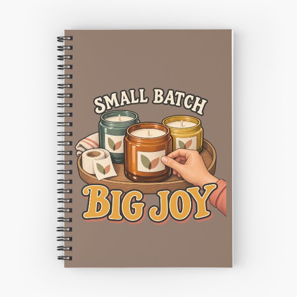 Item preview, Small Batch Big Joy Artisan Candle Making Retro Aesthetic designed and sold by MythicCotton.