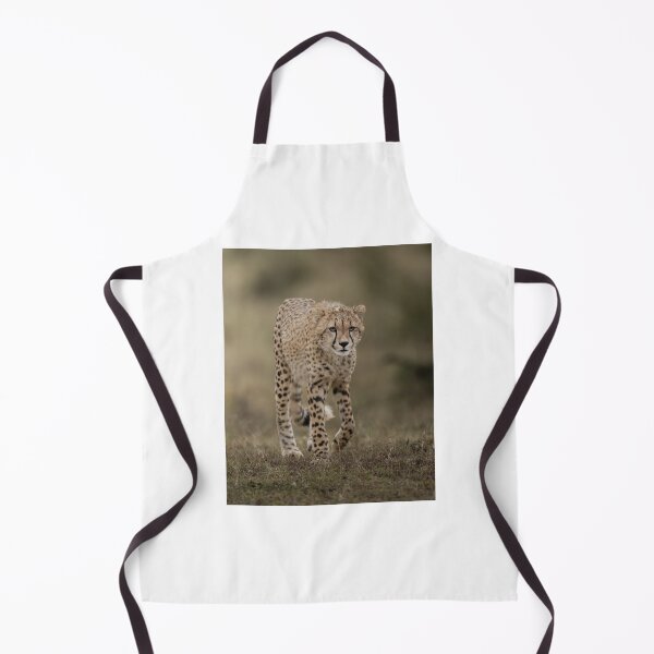Item preview, Focused Cheetah Walking in Grassland designed and sold by wildframe-color.