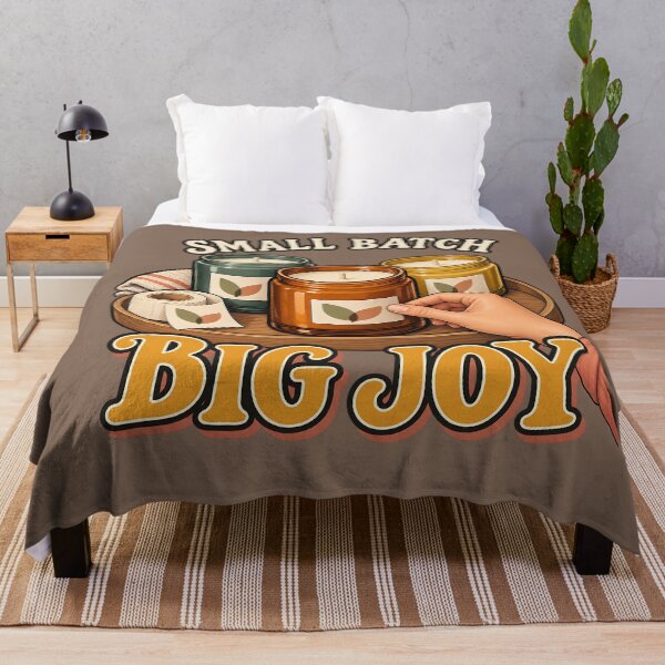 Item preview, Small Batch Big Joy Artisan Candle Making Retro Aesthetic designed and sold by MythicCotton.