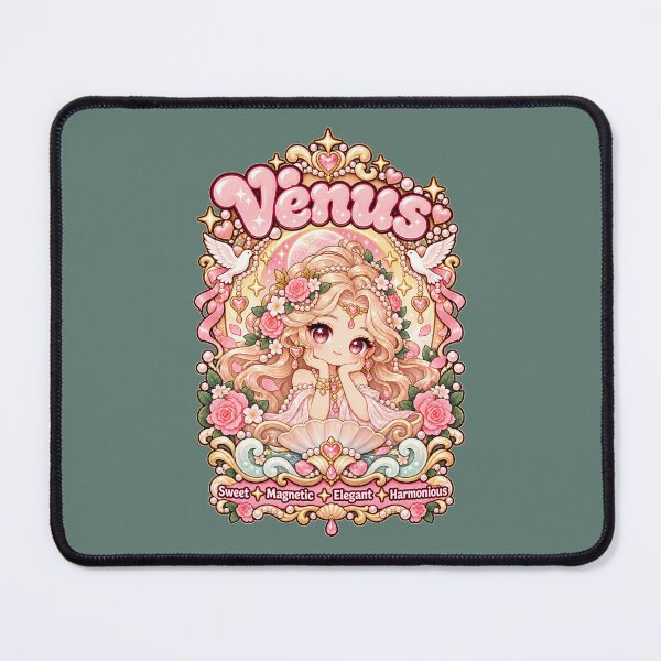 Item preview, Venus Kawaii Astrology – Pink Goddess of Love Celestial Art designed and sold by MetaModel Editions.