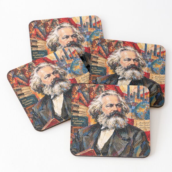 Item preview, Karl Marx Portrait Painting – History, Politics and Ideology designed and sold by GalleryKauffeld.