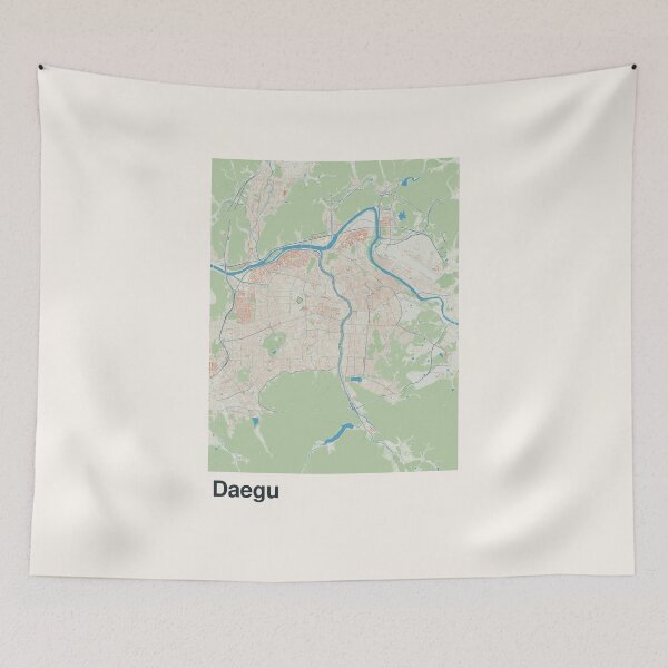 Item preview, Daegu Minimalistic Map Art designed and sold by MapsNerd.