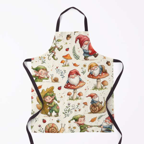 Item preview, Whimsical Forest Gnomes Watercolor Pattern designed and sold by naragon4289.