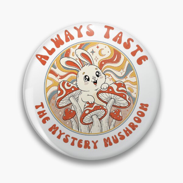 Item preview, Title Always Taste The Mystery Mushroom Vintage Groovy Bunny designed and sold by Manellaa.