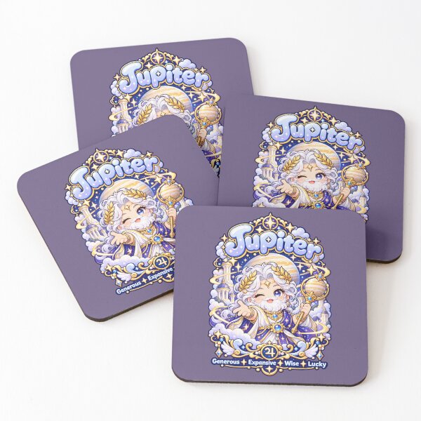 Item preview, Jupiter Kawaii Astrology – Cute Cosmic King of Luck Art designed and sold by MetaModel Editions.