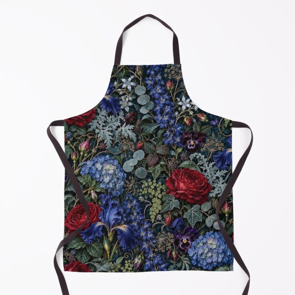 Item preview, Garden of the Blue Hour – Victorian Gothic Floral Pattern designed and sold by Lichtisign.